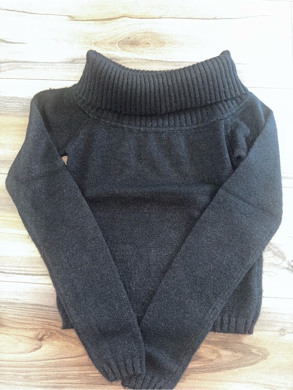 Edikted Black Off-Shoulder Turtleneck Sweater